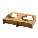 Kraft Carrying Tray(splittable)(17.5*21.6*3.5cm;300pcs)