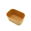 Kraft meal box rectangle (750ml;300pcs)