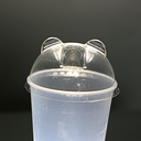 PET Panda-Shaped lid(90mm;1000pcs)