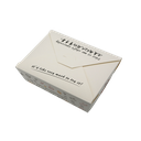 White kraft Meal Box cat logo (1300ml;13.5*12*6.35cm;200pcs)