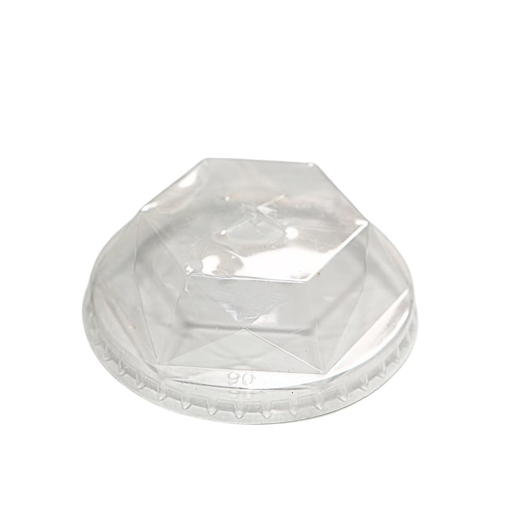 90mm PET Diamond  Lid  (transparent; 1000pcs)