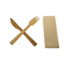 Bamboe Bestekset (vork+mes+servet) 500pcs