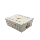 White Kraft Take Out Box with Cat Logo(2000ml;200pcs)