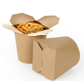 Kraft Wok to go Cup(950ml;280g+Double PE;500pcs)