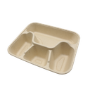 Square Pulp meal box  4 grid (1150ml; 200pcs)