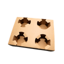 牛卡4杯托(可拆分）(17.5*21.6*3.5cm;300pcs)