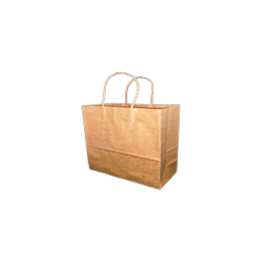 HACHI Customized White Kraft Handle Bag (2 cups) (21*11*27cm;500pcs)