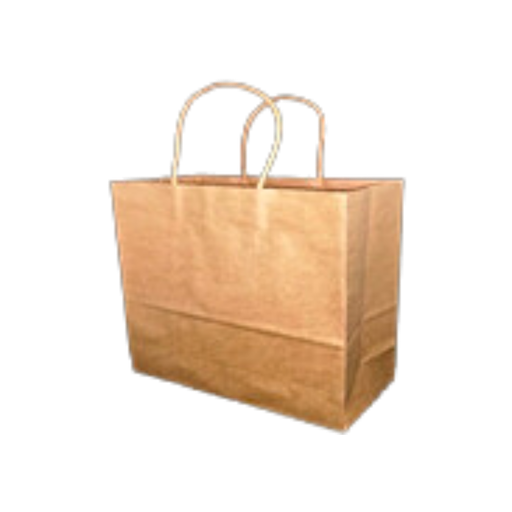 [GT085103] No.3 Nature Kraft Handle Bag (6 cups)(120g/m2; 34*22*29cm; 250pcs)